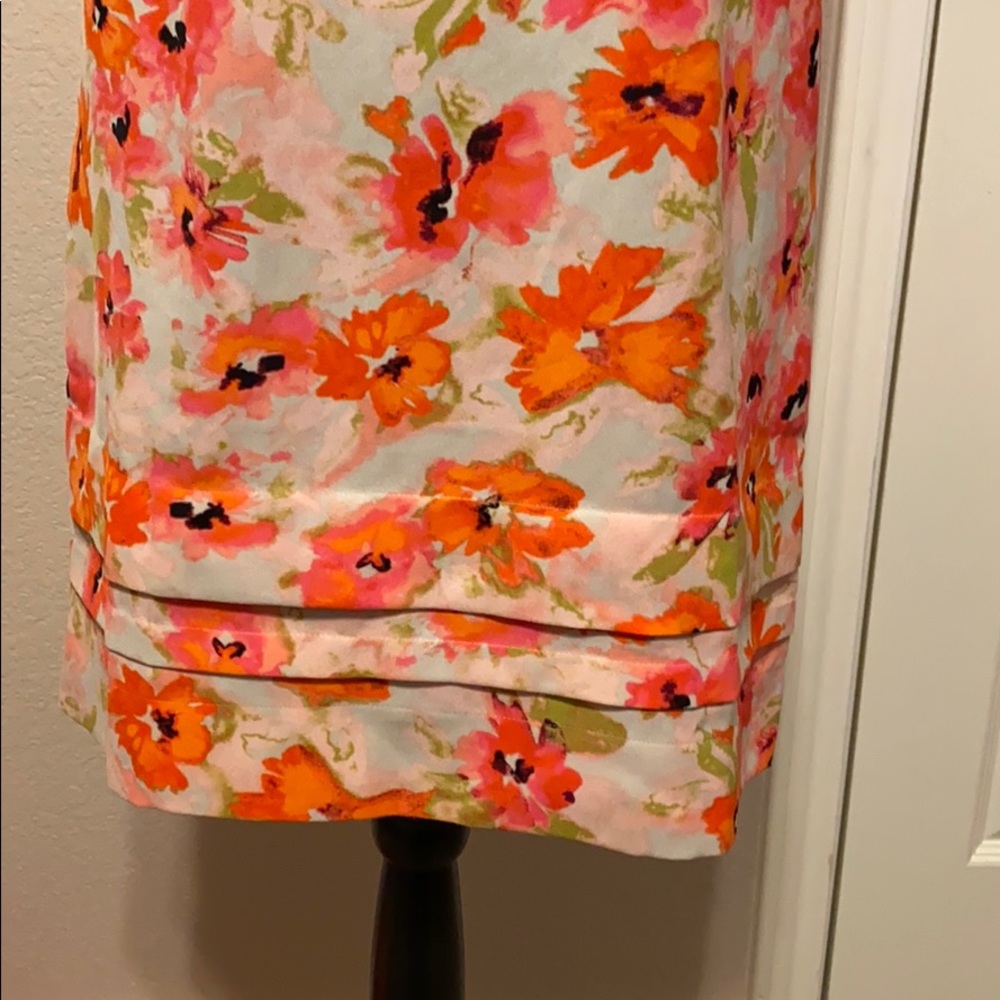 LOFT Sleeveless Floral Dress 2 - Picture 4 of 5